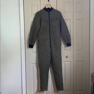 Onepiece Quilted Olive Jumpsuit Size Small/Medium